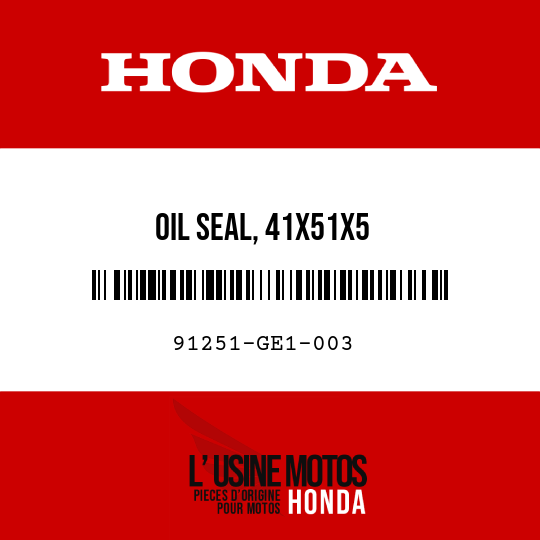 image de 91251-GE1-003 OIL SEAL, 41X51X5