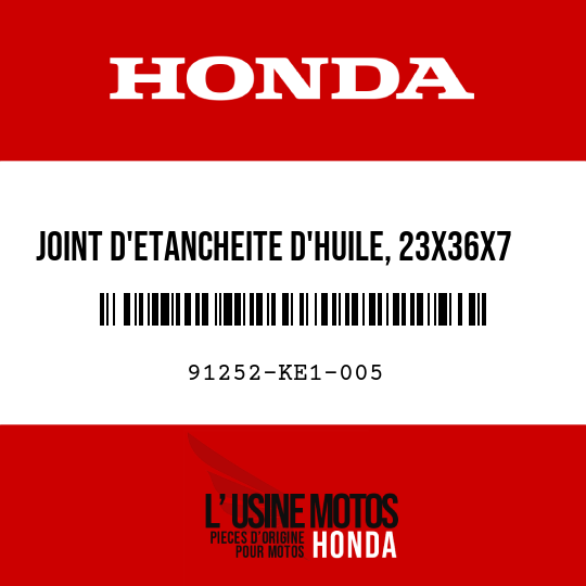 image de 91252-KE1-005 JOINT D'ETANCHEITE D'HUILE, 23X36X7