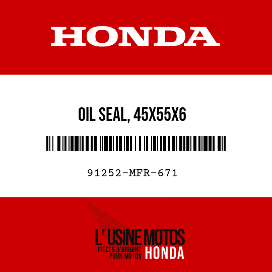 image de 91252-MFR-671 OIL SEAL, 45X55X6