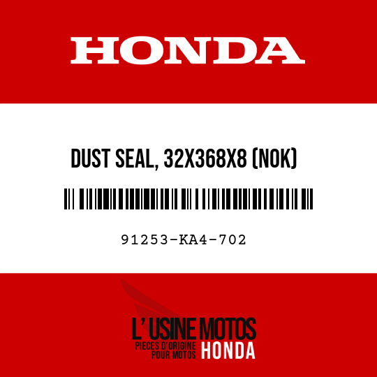 image de 91253-KA4-702 DUST SEAL, 32X368X8 (NOK)