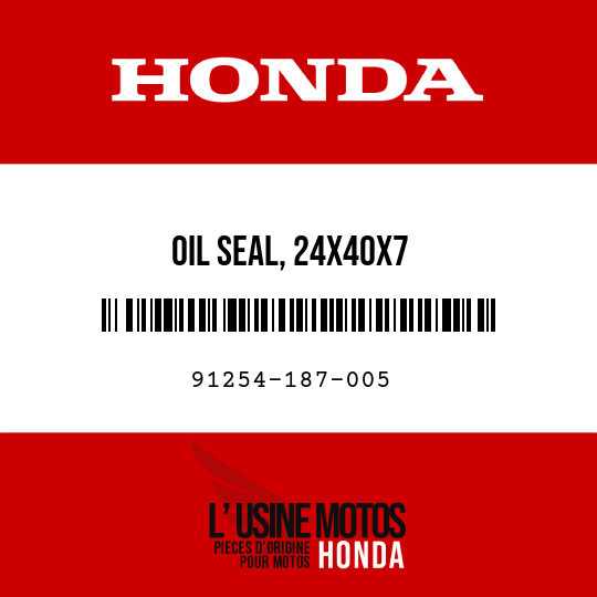 image de 91254-187-005 OIL SEAL, 24X40X7