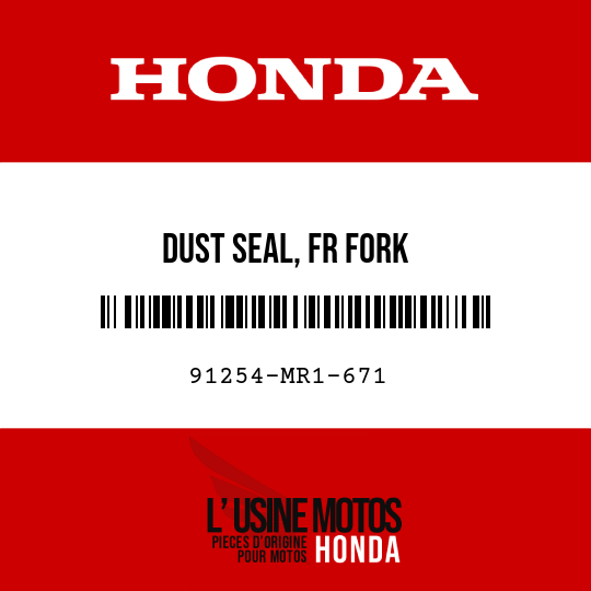 image de 91254-MR1-671 DUST SEAL, FR FORK