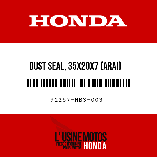 image de 91257-HB3-003 DUST SEAL, 35X20X7 (ARAI)