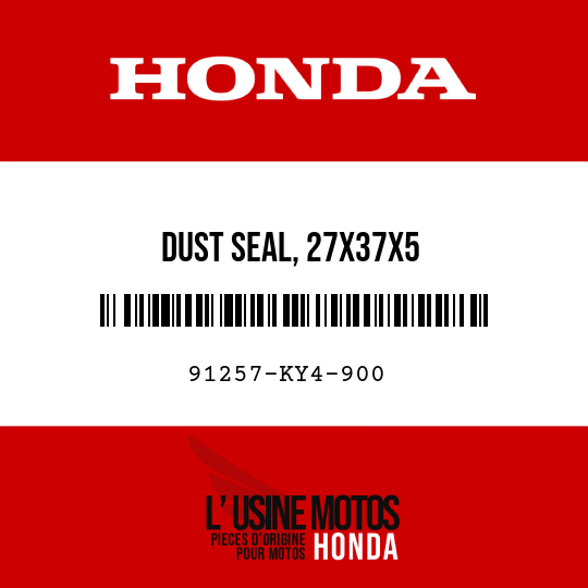image de 91257-KY4-900 DUST SEAL, 27X37X5