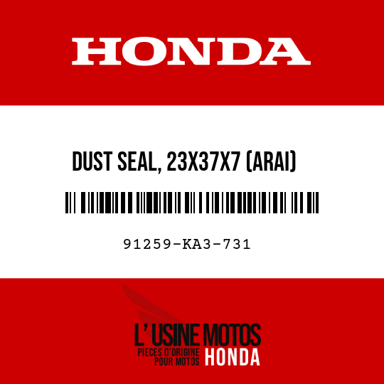 image de 91259-KA3-731 DUST SEAL, 23X37X7 (ARAI)