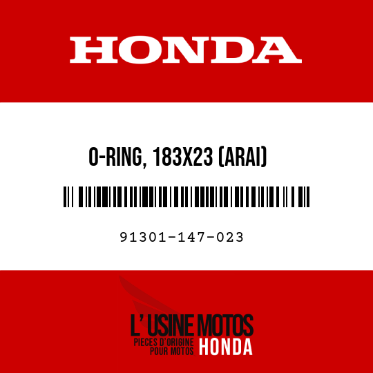 image de 91301-147-023 O-RING, 183X23 (ARAI)