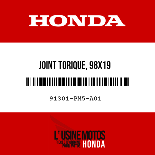 image de 91301-PM5-A01 JOINT TORIQUE, 98X19