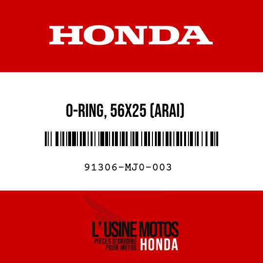 image de 91306-MJ0-003 O-RING, 56X25 (ARAI)