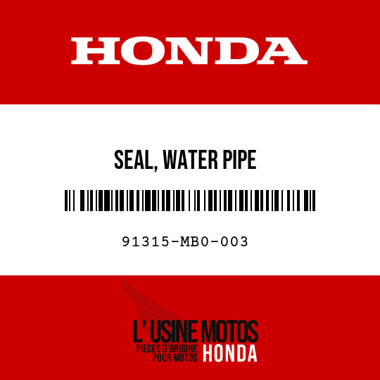 image de 91315-MB0-003 SEAL, WATER PIPE