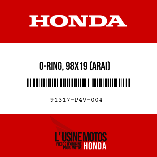 image de 91317-P4V-004 O-RING, 98X19 (ARAI)