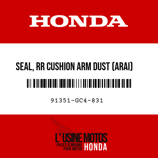 image de 91351-GC4-831 SEAL, RR CUSHION ARM DUST (ARAI)