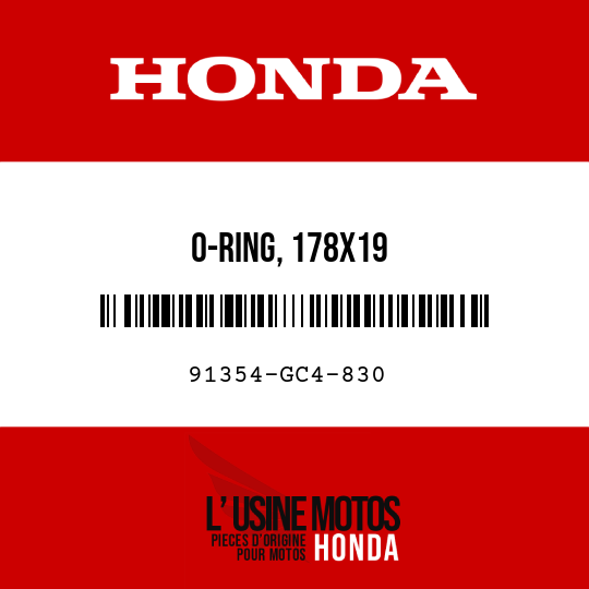 image de 91354-GC4-830 O-RING, 178X19