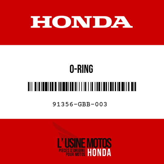 image de 91356-GBB-003 O-RING