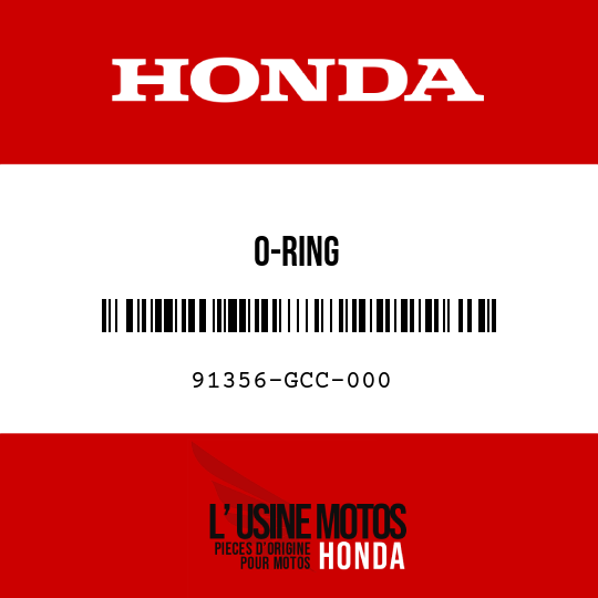 image de 91356-GCC-000 O-RING