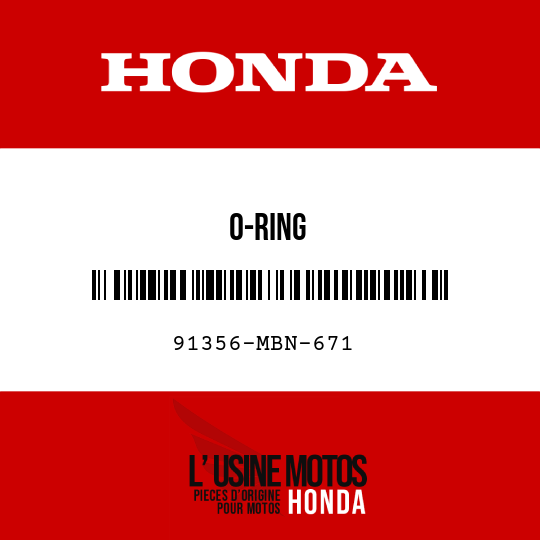 image de 91356-MBN-671 O-RING
