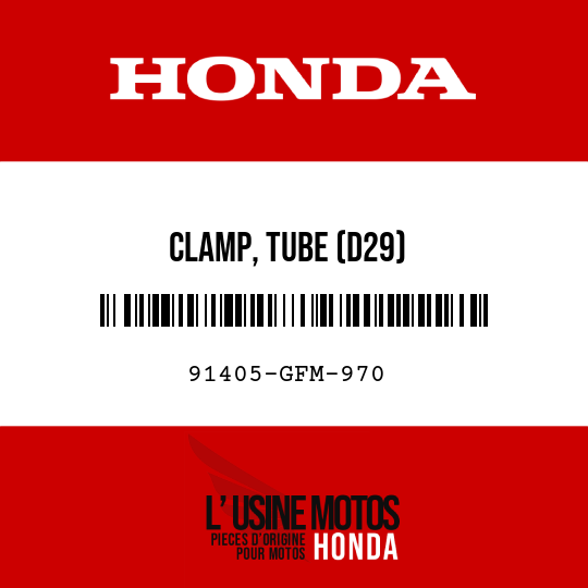 image de 91405-GFM-970 CLAMP, TUBE (D29)