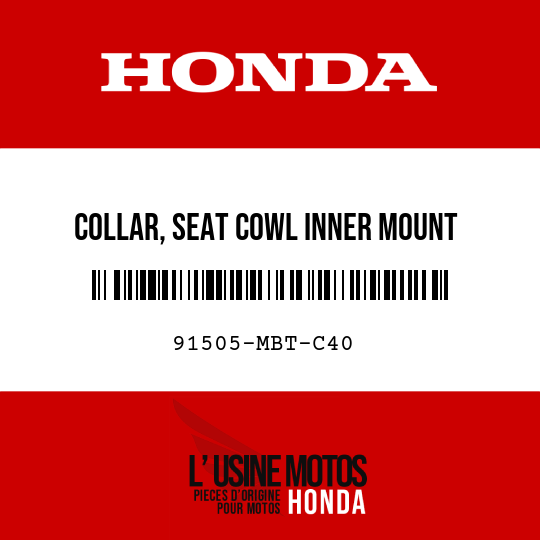 image de 91505-MBT-C40 COLLAR, SEAT COWL INNER MOUNT