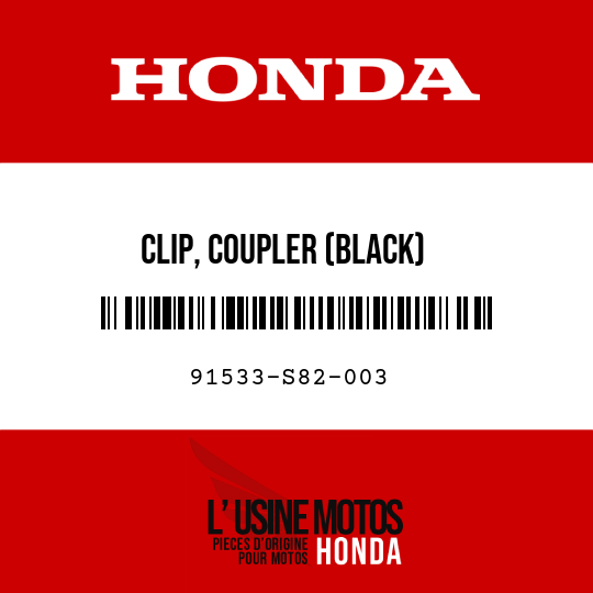 image de 91533-S82-003 CLIP, COUPLER (BLACK)