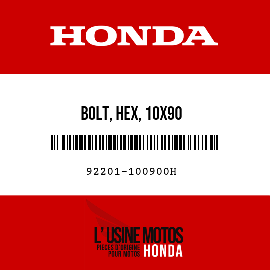 image de 92201-100900H BOLT, HEX, 10X90