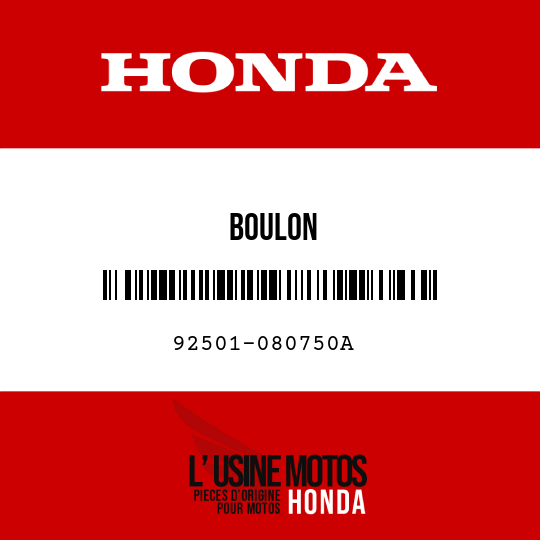 image de 92501-080750A BOULON