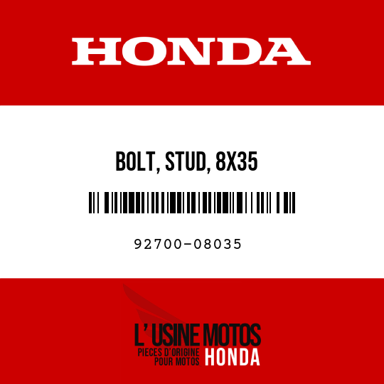 image de 92700-08035 BOLT, STUD, 8X35