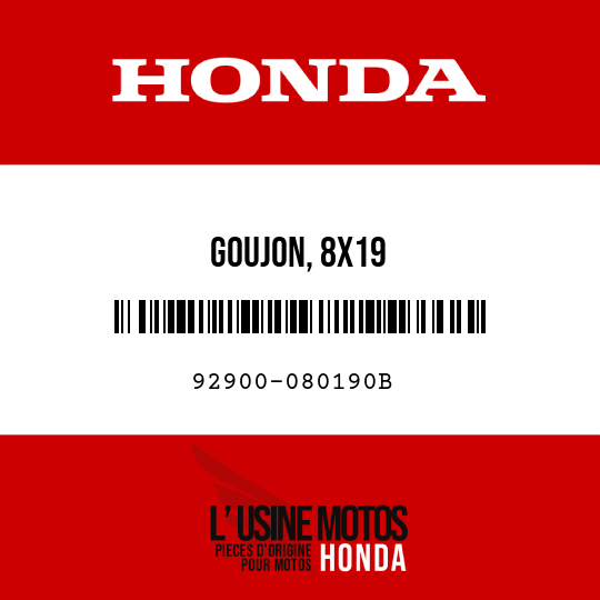 image de 92900-080190B GOUJON, 8X19