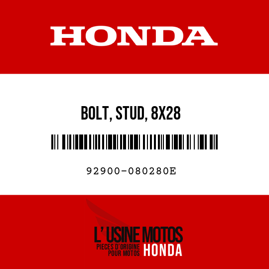 image de 92900-080280E BOLT, STUD, 8X28