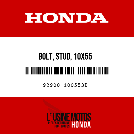 image de 92900-100553B BOLT, STUD, 10X55