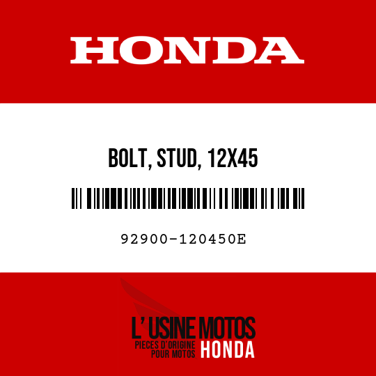 image de 92900-120450E BOLT, STUD, 12X45