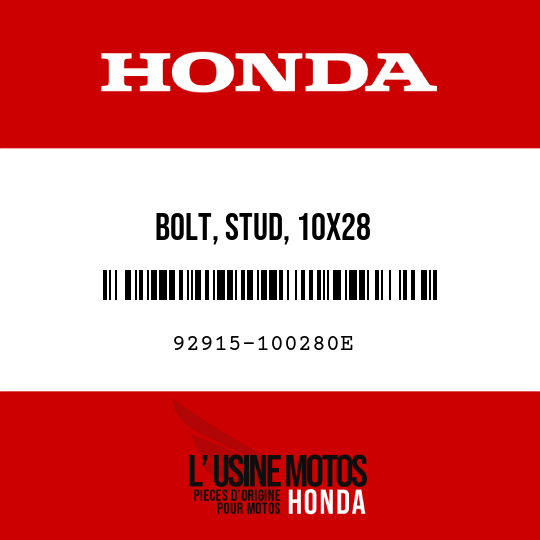 image de 92915-100280E BOLT, STUD, 10X28