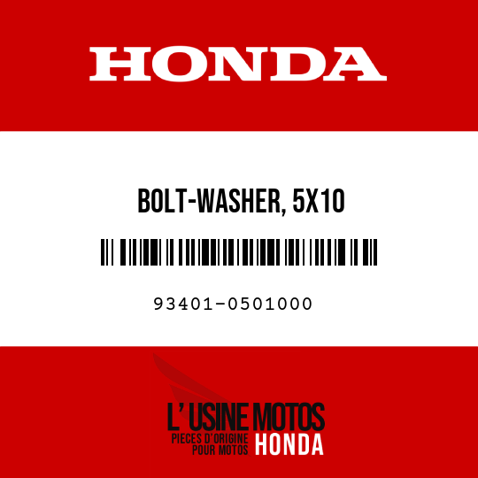 image de 93401-0501000 BOLT-WASHER, 5X10