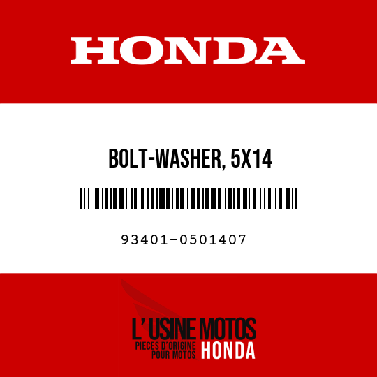 image de 93401-0501407 BOLT-WASHER, 5X14
