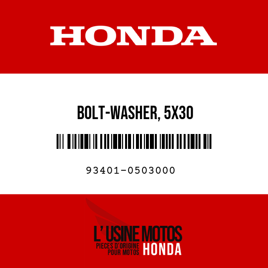image de 93401-0503000 BOLT-WASHER, 5X30
