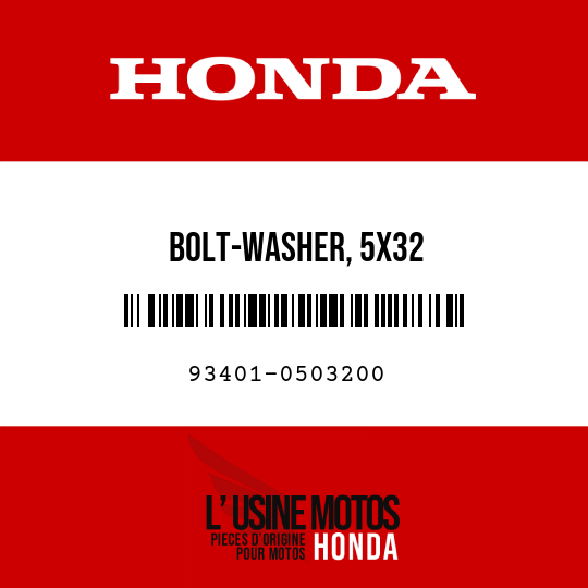 image de 93401-0503200 BOLT-WASHER, 5X32