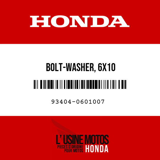 image de 93404-0601007 BOLT-WASHER, 6X10