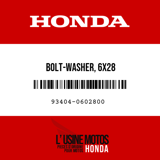 image de 93404-0602800 BOLT-WASHER, 6X28