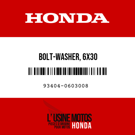 image de 93404-0603008 BOLT-WASHER, 6X30