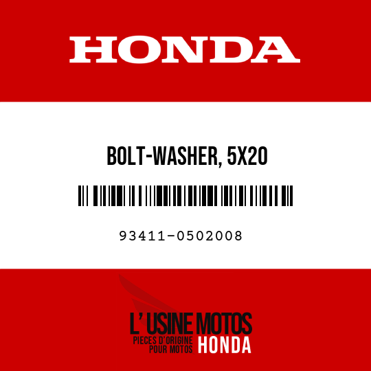 image de 93411-0502008 BOLT-WASHER, 5X20