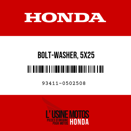 image de 93411-0502508 BOLT-WASHER, 5X25