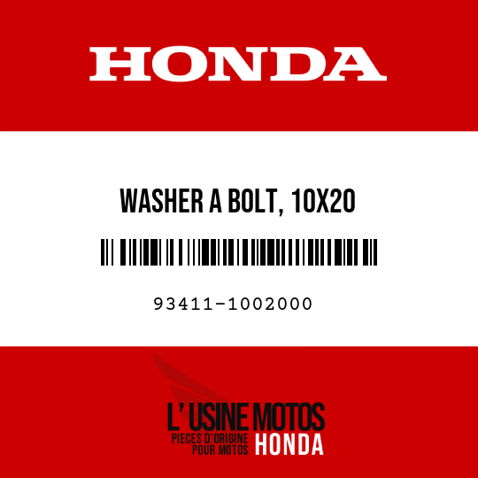 image de 93411-1002000 WASHER A BOLT, 10X20
