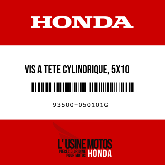 image de 93500-050101G VIS A TETE CYLINDRIQUE, 5X10