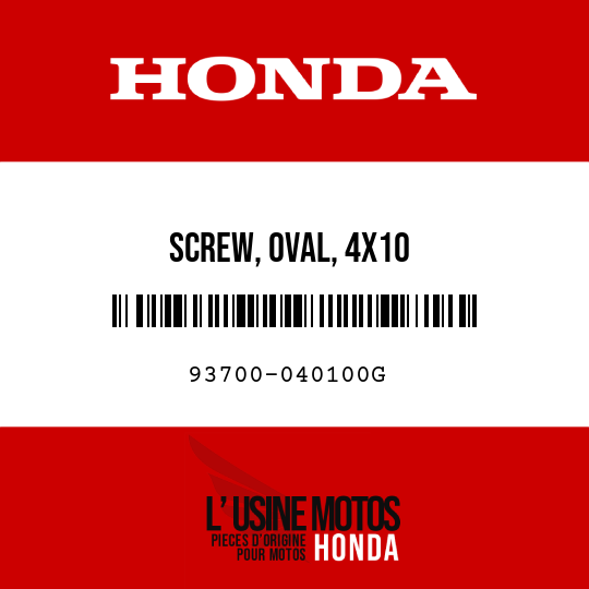 image de 93700-040100G SCREW, OVAL, 4X10