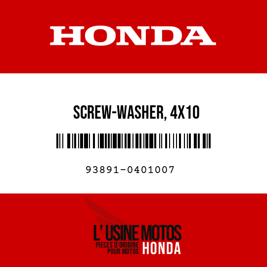 image de 93891-0401007 SCREW-WASHER, 4X10