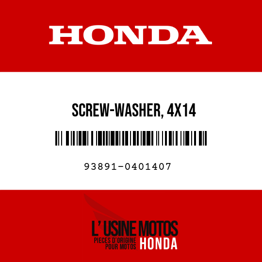 image de 93891-0401407 SCREW-WASHER, 4X14