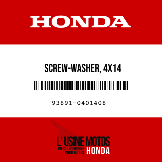 image de 93891-0401408 SCREW-WASHER, 4X14