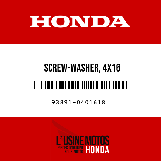 image de 93891-0401618 SCREW-WASHER, 4X16