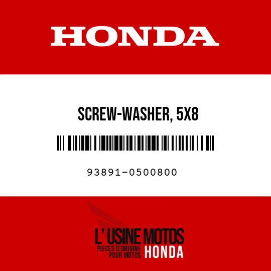 image de 93891-0500800 SCREW-WASHER, 5X8