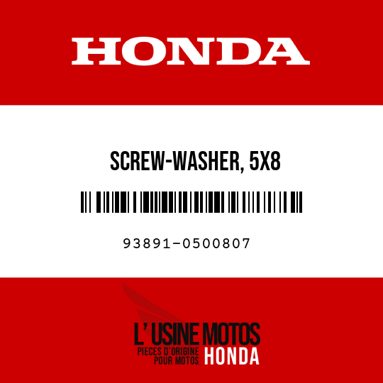 image de 93891-0500807 SCREW-WASHER, 5X8