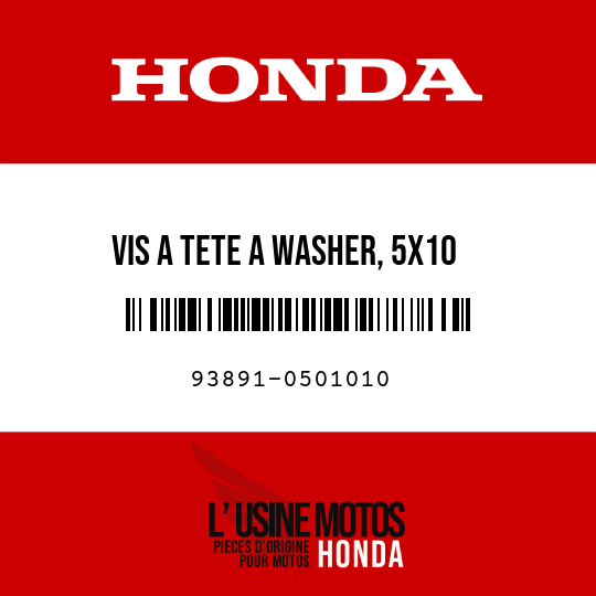 image de 93891-0501010 VIS A TETE A WASHER, 5X10