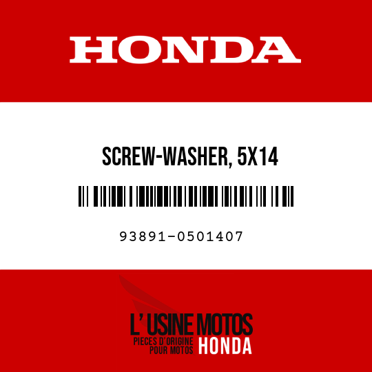 image de 93891-0501407 SCREW-WASHER, 5X14